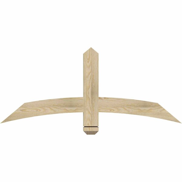 Ekena Millwork Bellingham Rough Sawn Timber Gable Bracket, Douglas Fir, 48"W x 20"H x 2"D x 4"F, 10/12 Pitch GBW048X20X0204BEL00RDF - main